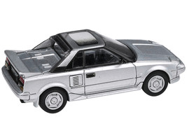 1985 Toyota MR2 MK1 Super Silver Metallic w Sunroof 1/64 Diecast Car Paragon Mod - $25.67