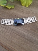 Silver and Crystal stretch bracelet - £23.70 GBP