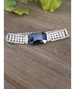Silver and Crystal stretch bracelet - £23.77 GBP