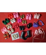 EUC Miscellaneous Shoe Lot Small 6-8&quot; Matched Lot Of 20 Shoes &amp; Belt &amp; P... - £26.94 GBP