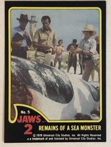 Jaws 2 Trading cards Card #5 Roy Scheider - £1.58 GBP