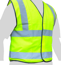 Neon Yellow Protest Run Hunt Safety Vest w Reflective Hi Visibility ANSI... - £14.45 GBP