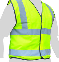 Neon Yellow Protest Run Hunt Safety Vest w Reflective Hi Visibility ANSI... - £17.61 GBP