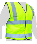 Neon Yellow Protest Run Hunt Safety Vest w Reflective Hi Visibility ANSI... - $21.66