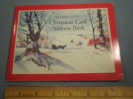 Booklet Reader&#39;s Digest Christmas Card Address Book 1984 [Z142f] - £8.28 GBP