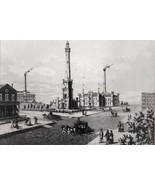 City Street Scene From Chicago in the 1800s - B&amp;W Photo Reproduction - $5.99