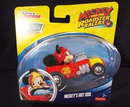 Fisher Price Mickey Mouse Roadster Racers Mickey&#39;s Hot Rod Disney diecast - $7.55