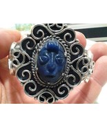 Handmade .925 Sterling Silver Cuff Lapis Bracelet - Free Shipping - $176.57 CAD