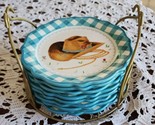 9-Piece Set ~ Pioneer Woman ~ 7&quot; COWGIRL HAT Stoneware Plates ~ Gold-Ton... - £59.09 GBP