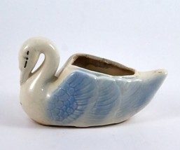 Ceramic Swan Planter 5.75&quot; Vintage - $12.99