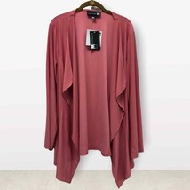 NWT ANTTHONY mauve open front flyaway drape front cardigan jacket plus sz 1x - £33.10 GBP