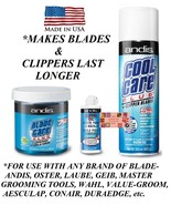 ANDIS CLIPPER BLADE CARE MAINTENANCE SPRAY,DIP WASH,OIL KIT-Cleaner,Cool... - £31.42 GBP