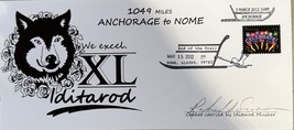 Rare Iditarod Musher Cachet Carried And Signed By The Musher 2012 Anchor... - $846.85 MXN