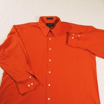 GIORGIO BRUTINI Mens Dress Shirt XL Collezione Orange [17-17 1/2 -34/35] TN Vols - £11.63 GBP