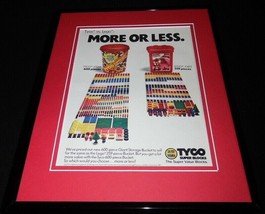 1988 Tyco Super Blocks Framed 11x14 ORIGINAL Vintage Advertisement - £27.68 GBP