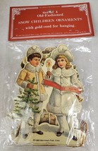 Vintage 1985 Merrimack Publishing Corp. Snow Children Ornaments NIP Set of 4 - £16.95 GBP