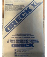 Oreck XL Brand Commercial Line Upright Vacuum Disposable Bag Pack Of 23 - €34,58 EUR