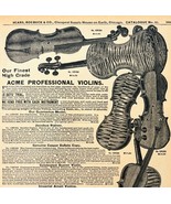 1969 ACME Violins 1900 Repro Advertisement Musical Instruments Sears DWU16G - $463.85 MXN