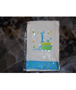 Personalized Initial Burp Cloth Diaper Letter &quot;I&quot; With A Tug Boat NEW - $31.40 CAD