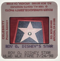 1998 Roy Disney Star Hollywood Walk of Fame Celebrity Photo Transparency Slide - $9.49