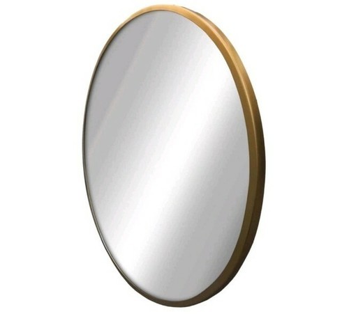 Project 62™ ~ 18" Round ~ Decorative Wall Mirror ~ Metal ~ Brass Color Frame Item image 2