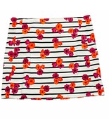 J Crew Floral Pencil Skirt Womens 8 Striped Straight Mini White Purple O... - $338.51 MXN