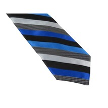 Men's Stacy Adams Tie and Hankie Set Fancy Woven Silky Satin #SAT81 Blue image 3