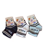 3 Pairs Short Socks Newborn Filo Scotland Mulberry Art. 516N Made Italy - $10.30 CAD