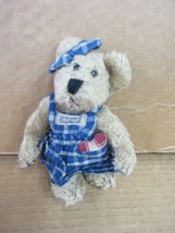 NOS Boyds Bears Clementine 913953 Jointed Plush Blue Plaid Dress  B25 C* - £17.51 GBP