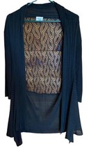 Mad Style Womens One Size Black Cardigan Coverup Open Front Long Sleeve - £12.50 GBP