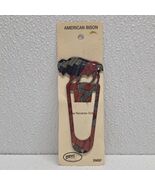 Vintage Lazart American Bison Buffalo Bookmark Metal 4&quot; x 2&quot; Aztec Multi... - $197.93 MXN