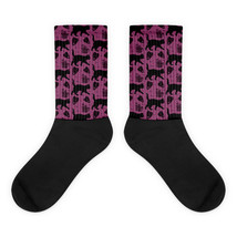 Halloween Magic Cats Witchcraft Mom&#39;s Lipstick Foot Sublimated Socks - £10.28 GBP