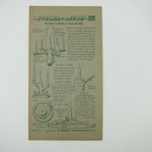 Nabisco Shredded Wheat Straight Arrow Indian Book 4 Card 12 Candle Vintage 1952 - £7.82 GBP