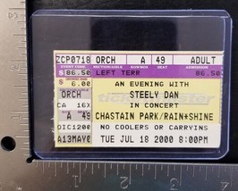 Steely Dan - Vintage July 18, 2000 Concert Tour Ticket Stub - £7.83 GBP