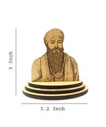 Sri Guru Ram The Idol Wooden Car Decorative Showpiece Sikh Religious Gif... - $53.17