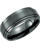  Men&#39;s Titanium 8mm Double Ridged Band - €137,99 EUR