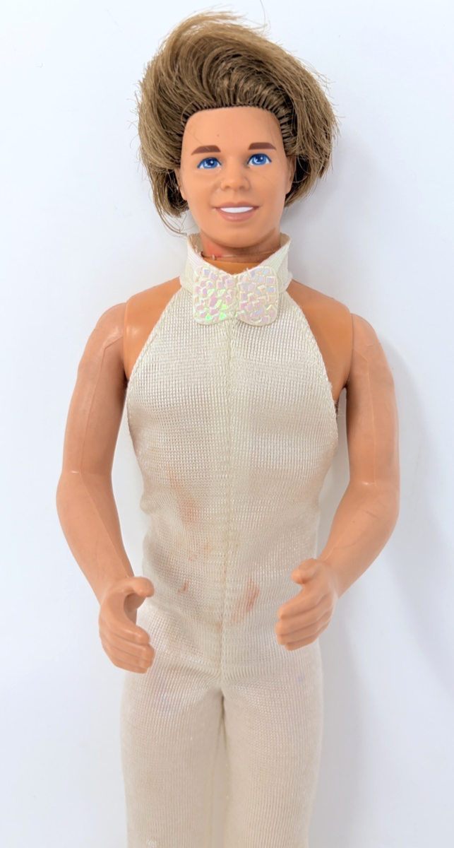 Vintage Barbie Totally Hair Ultra Ken Doll Brunette Rooted Redressed - $19.99