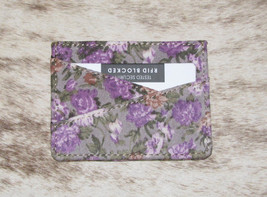 Myra Bags #8692A Canvas &quot;Purple Lavender&quot; 4&quot;x3&quot; ID, Card Holder~RFID Blocking - $12.51