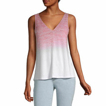 a.n.a. Women&#39;s V Neck Sleeveless Tie Dye Tank Top Shirt X-SMALL Rose Ombre New - £14.26 GBP