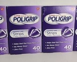 4 Pack Super Poligrip Comfort Seal Denture Adhesive Strips 160 Strips - £22.06 GBP