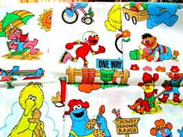 Fabric Sesame Street Friends Vintage 1993;14&quot; x 18&quot; Squares 5 DIFF Designs 5/$6 - £4.72 GBP