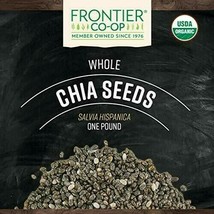 Frontier Co-op Chia Seed Whole, Certified Organic, Kosher, Non-irradiated | 1... - £18.84 GBP