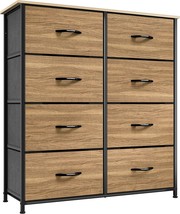 Yitahome Dresser With 8 Drawers - Fabric Storage Tower, Organizer, Wooden Top - £58.32 GBP