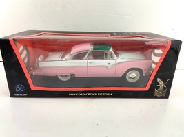 Road Signature Diecast Car Pink Ford 1955 Crown Victoria 1/18 Lucky Diec... - $34.19