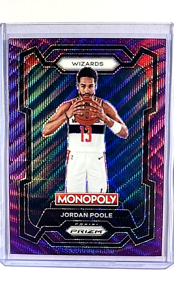 Primary image for 2023 2023-24 Panini Prizm Monopoly Purple Wave #88 Jordan Poole Wizards Card