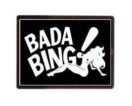 Bada Bing The Sopranos Strip Club Magnet Sign fridge, desk, anywhere - £6.14 GBP