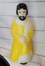 Joseph Nativity Blow Mold Vintage 17 1/2&quot; Yellow Yard Decor Christmas - £34.84 GBP
