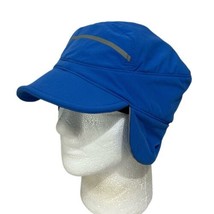 LL Bean Polartec Alpha Fitness Cap Blue Size L Ear Flaps Hat Trapper Hunter - $23.72