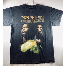 Nas Damien Marley Official Tour Y2K Rap T Shirt Men&#39;s  Medium Rare Street Wear - £35.68 GBP