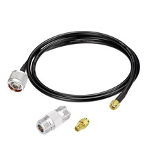 Rp-Sma Male To N Male Rg58 Low Loss Cable 3Ft + Sma Male To Rp-Sma Femal... - $18.99